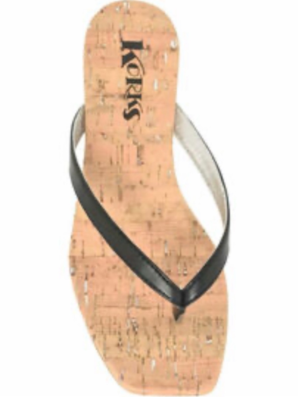 Kork-Ease Black Strap Cork Footbed Flip Flop